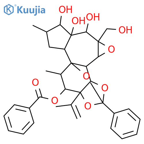 12-Hydroxydaphnetoxin; 12α-form, 1,2α-Dihydro, 3β-alcohol, 12-benzoyl structure