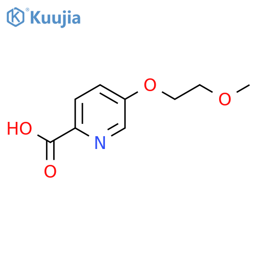 5-(2-Methoxyethoxy)pyridine-2-carboxylic acid structure