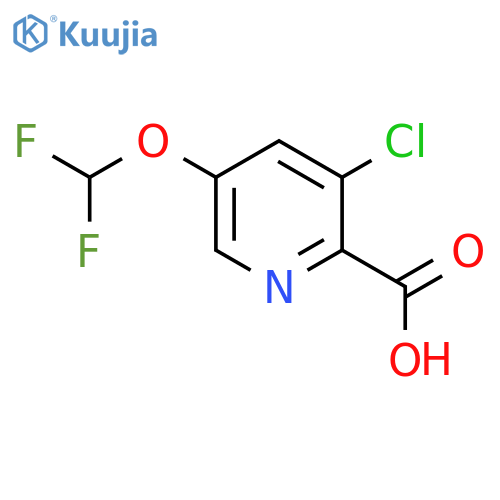 3-Chloro-5-(difluoromethoxy)picolinic acid structure