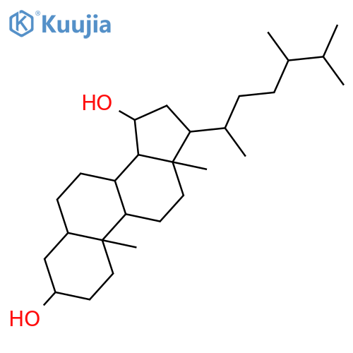Ergostane-3,15-diol, (3b,5a,15a)- (9CI) structure