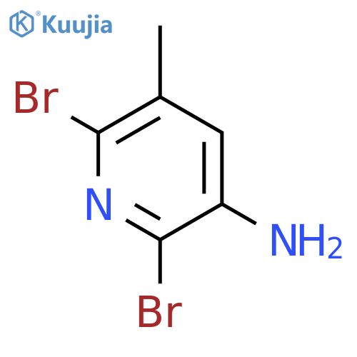 2,6-dibromo-5-methylpyridin-3-amine structure