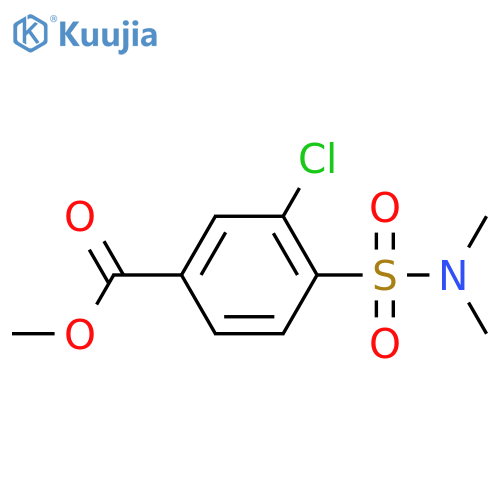 Methyl 3-chloro-4-[(dimethylamino)sulfonyl]benZoate structure