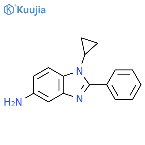 1-Cyclopropyl-2-phenyl-1H-benzo[d]imidazol-5-amine structure