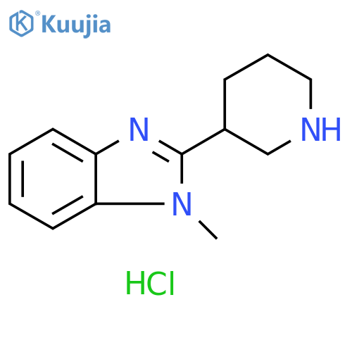 1-methyl-2-(3-piperidinyl)-1H-benzimidazole dihydrochloride structure