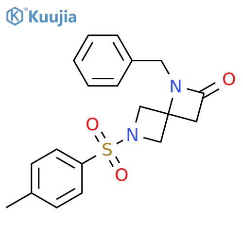 6-[(4-Methylphenyl)sulfonyl]-1-benzyl-1,6-diazaspiro[3.3]heptan-2-one structure