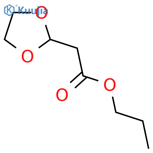 (1,3-Dioxolan-2-yl)-acetic acid propyl ester structure