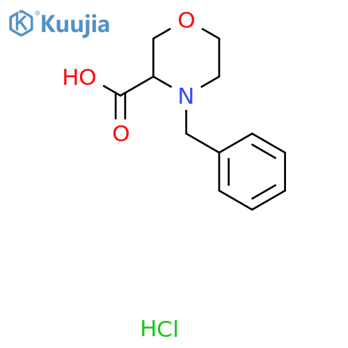 4-Benzyl-morpholine-3-carboxylic acid hydrochloride structure