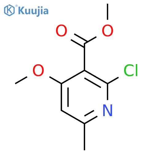 2-Chloro-4-methoxy-6-methyl-nicotinic acid methyl ester structure
