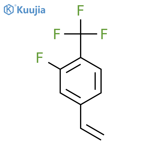 4-ethenyl-2-fluoro-1-(trifluoromethyl)benzene structure