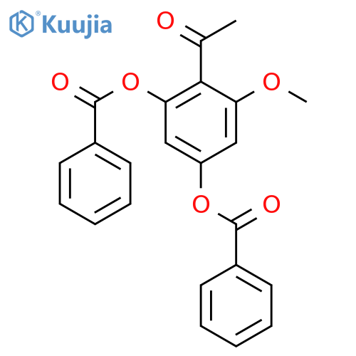 (4-Acetyl-3-benzoyloxy-5-methoxyphenyl) benzoate structure
