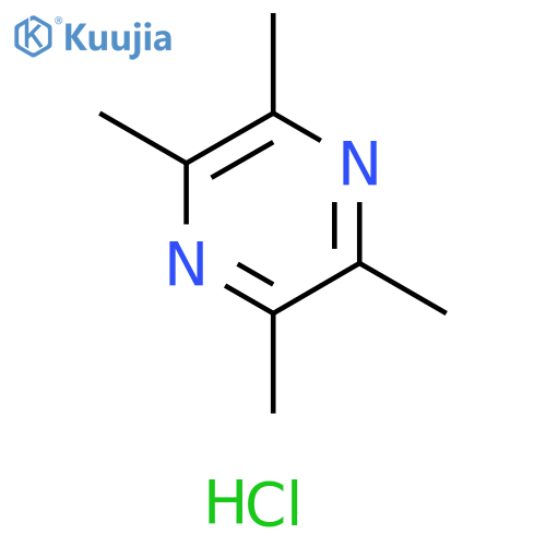 Pyrazine, tetramethyl-, monohydrochloride structure