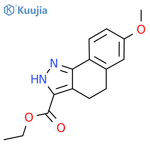 Ethyl 7-methoxy-2H,4H,5H-benzo[g]indazole-3-carboxylate structure