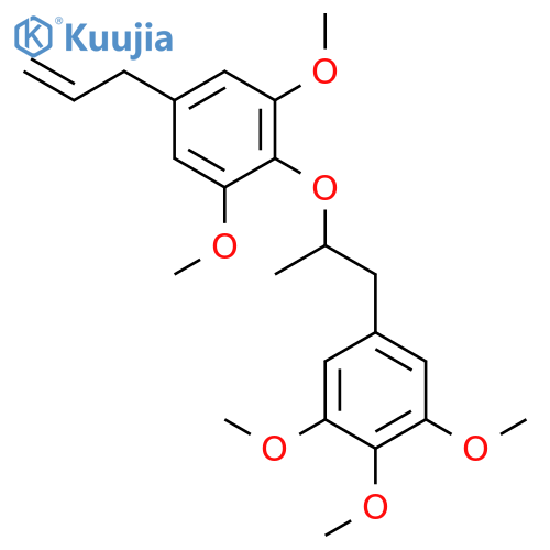 Benzene,1,3-dimethoxy-2-[1-methyl-2-(3,4,5-trimethoxyphenyl)ethoxy]-5-(2-propenyl)-(9CI) structure