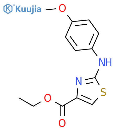Ethyl 2-(4-Methoxy-phenylamino)-thiazole-4-carboxylate structure