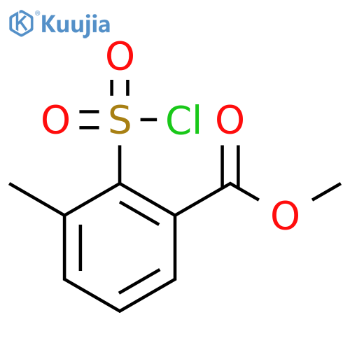 Methyl 2-(chlorosulfonyl)-3-methylbenzoate structure