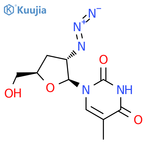 Uridine,2'-azido-2',3'-dideoxy-5-methyl- (9CI) structure