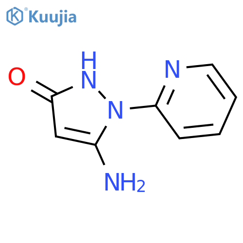3H-Pyrazol-3-one, 5-amino-1,2-dihydro-1-(2-pyridinyl)- structure