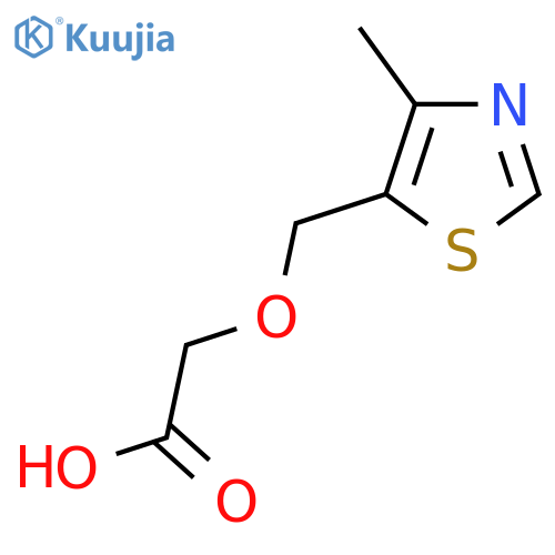 2-(4-methyl-1,3-thiazol-5-yl)methoxyacetic acid structure