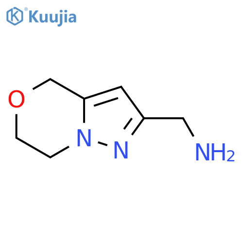 (6,7-Dihydro-4H-pyrazolo[5,1-c][1,4]oxazin-2-yl)methanamine structure