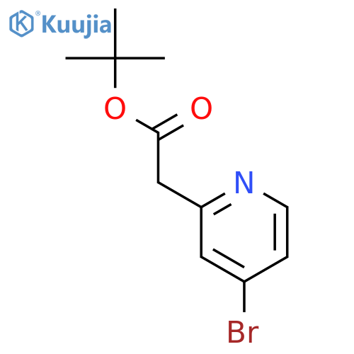 tert-Butyl 2-(4-bromopyridin-2-yl)acetate structure