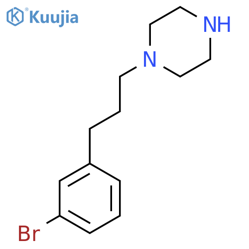 1-3-(3-bromophenyl)propylpiperazine structure