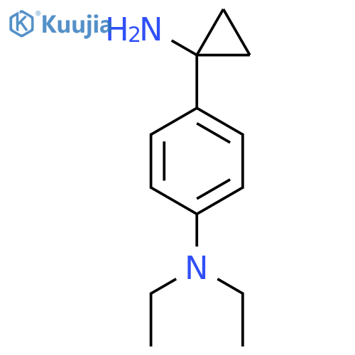 4-(1-aminocyclopropyl)-N,N-diethylaniline structure