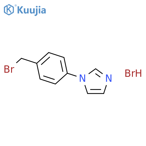 1-(4-(Bromomethyl)phenyl)-1H-imidazole hydrobromide structure
