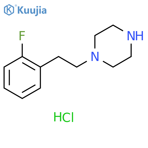 1-[2-(2-fluorophenyl)ethyl]piperazine dihydrochloride structure