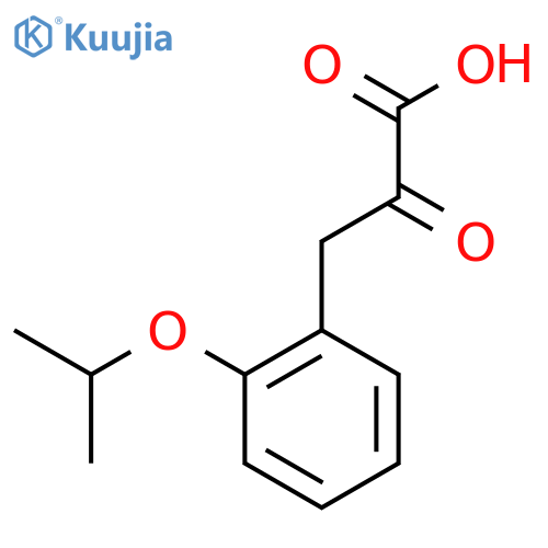 2-oxo-3-2-(propan-2-yloxy)phenylpropanoic acid structure