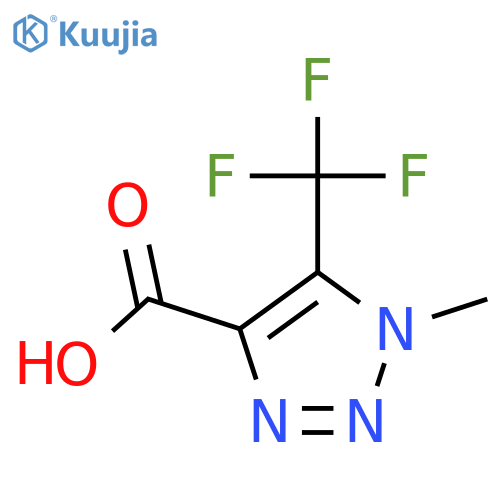 1-Methyl-5-(trifluoromethyl)-1H-1,2,3-triazole-4-carboxylic acid structure