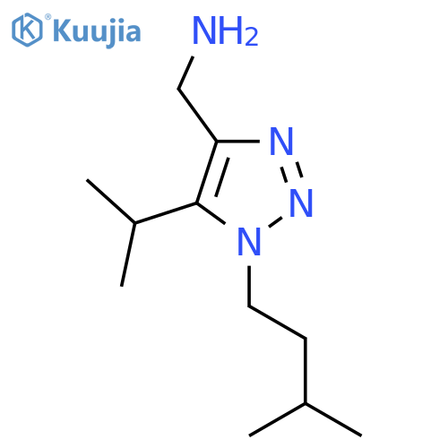 1-(3-methylbutyl)-5-(propan-2-yl)-1H-1,2,3-triazol-4-ylmethanamine structure