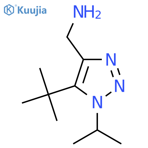 5-tert-butyl-1-(propan-2-yl)-1H-1,2,3-triazol-4-ylmethanamine structure
