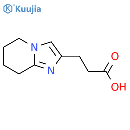 3-{5H,6H,7H,8H-imidazo1,2-apyridin-2-yl}propanoic acid structure