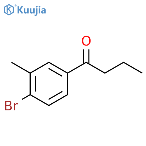 1-(4-Bromo-3-methylphenyl)butan-1-one structure