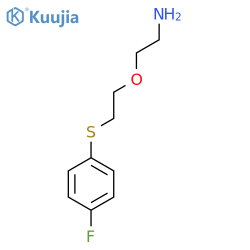 2-{2-(4-fluorophenyl)sulfanylethoxy}ethan-1-amine structure