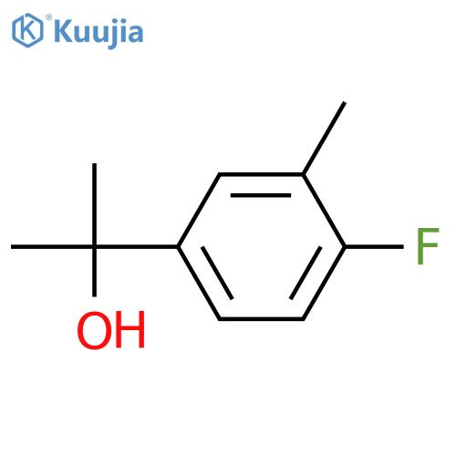 2-(4-fluoro-3-methylphenyl)propan-2-ol structure