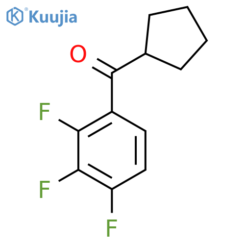 2,3,4-Trifluorophenyl cyclopentyl ketone structure