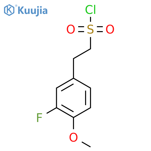 2-(3-fluoro-4-methoxyphenyl)ethane-1-sulfonyl chloride structure