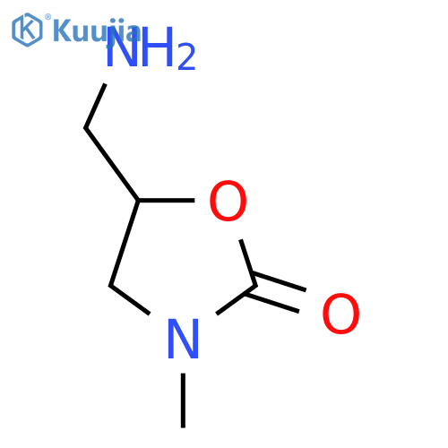 5-(Aminomethyl)-3-methyl-1,3-oxazolidin-2-one structure