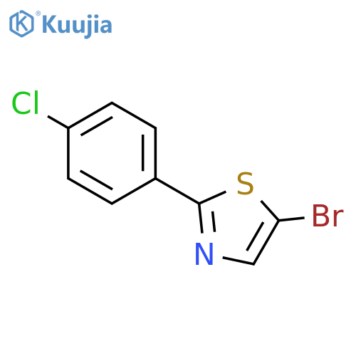 Thiazole, 5-bromo-2-(4-chlorophenyl)- structure
