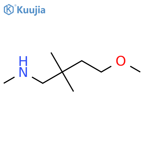 (4-Methoxy-2,2-dimethylbutyl)(methyl)amine structure