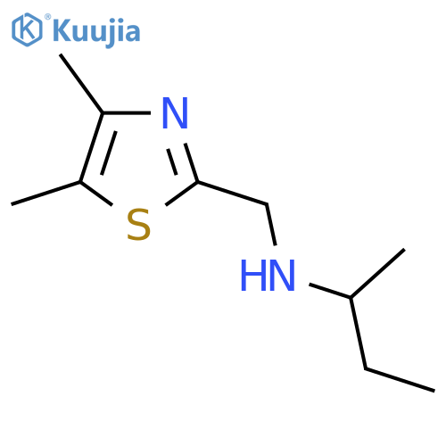 N-[(4,5-dimethyl-1,3-thiazol-2-yl)methyl]butan-2-amine structure
