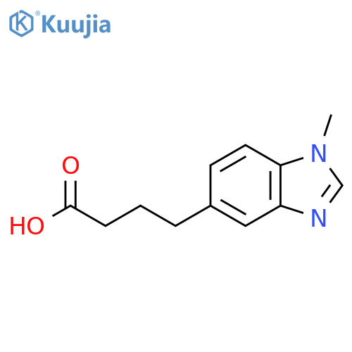 4-(1-methyl-1H-1,3-benzodiazol-5-yl)butanoic acid structure