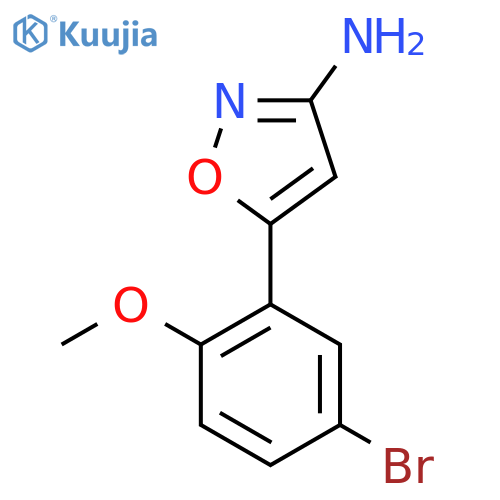 5-(5-bromo-2-methoxyphenyl)-1,2-oxazol-3-amine structure