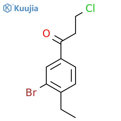 1-(3-Bromo-4-ethylphenyl)-3-chloropropan-1-one structure