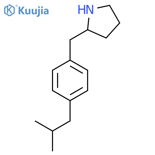 2-{4-(2-methylpropyl)phenylmethyl}pyrrolidine structure