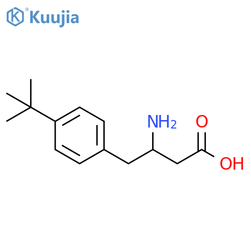 3-Amino-4-[4-(tert-butyl)phenyl]butyricAcid structure