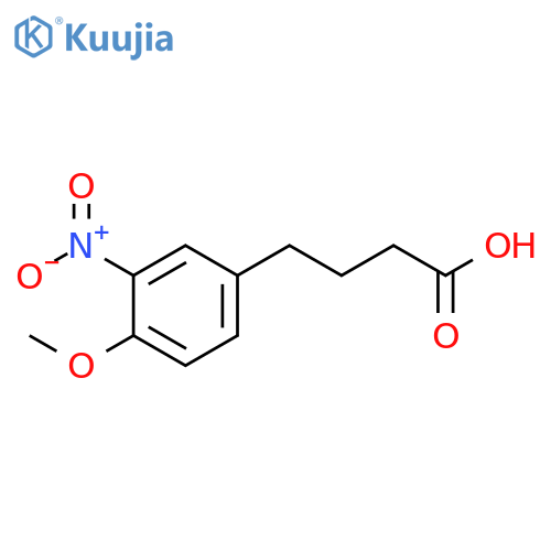 4-(4-methoxy-3-nitrophenyl)butanoic acid structure
