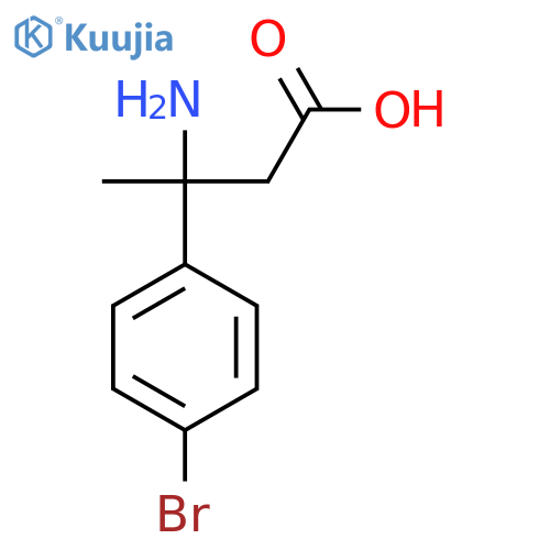3-amino-3-(4-bromophenyl)butanoic acid structure