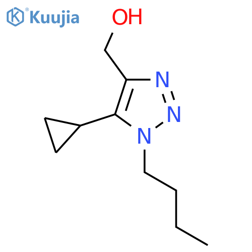 (1-butyl-5-cyclopropyl-1H-1,2,3-triazol-4-yl)methanol structure